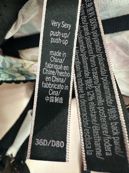 Victoria's Secret Very Sexy floral corset bra Embroidered & Lace 36D - Picture 6 of 7